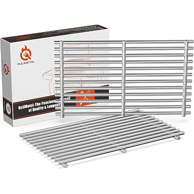 7637 9MM Grill Parts for Weber Spirit E210, E220, S210, S215, Spirit 200 & GS4 Spirit II E210, Spirit II E220 Series with Front-Mounted Control, 17.5'' SUS304 Stainless Steel Grates for Weber 7637