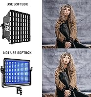 Vista 6 de GVM - Luz de video LED RGB con 3 cajas de luz, 680RS, 3 paquetes de luces de estudio de 50 W con control Bluetooth, iluminación de fotografía