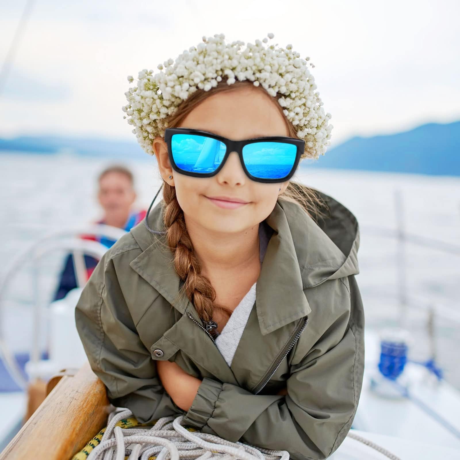 Karsaer Kids Teens Baseball Polarized Sunglasses Sports TR90 Frame Girls Boys Cycling Sunglasses E1098 4