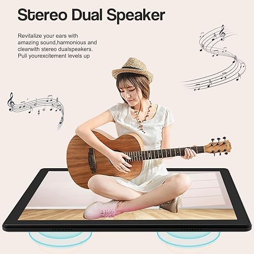 Miniatura 5 de Tablet 2 en 1 de 10 pulgadas, Android 12 tabletas con teclado, 10 GB de RAM 64 GB ROM 1 TB Tablet PC expandible, pantalla IPS, cámara HD de 2+8 MP,