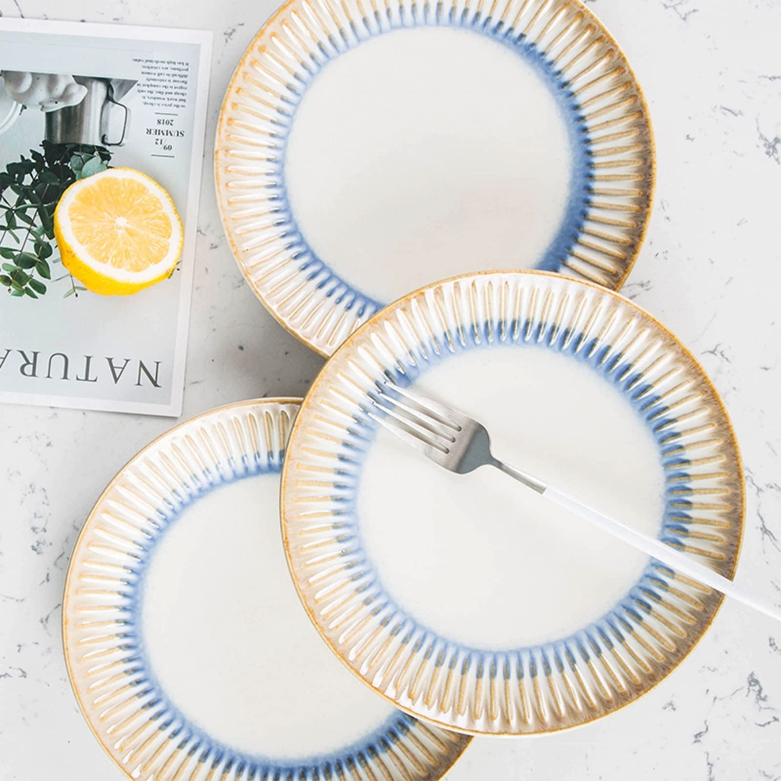 Zestawy obiadowe na 4 szt., 16 szt. naczyń porcelanowych Zestawy obiadowe, komplet naczyń, komplet zastawy stołowej z talerzem obiadowym, talerzem deserowym, miską i talerzem do zupy, można myć w zmyw