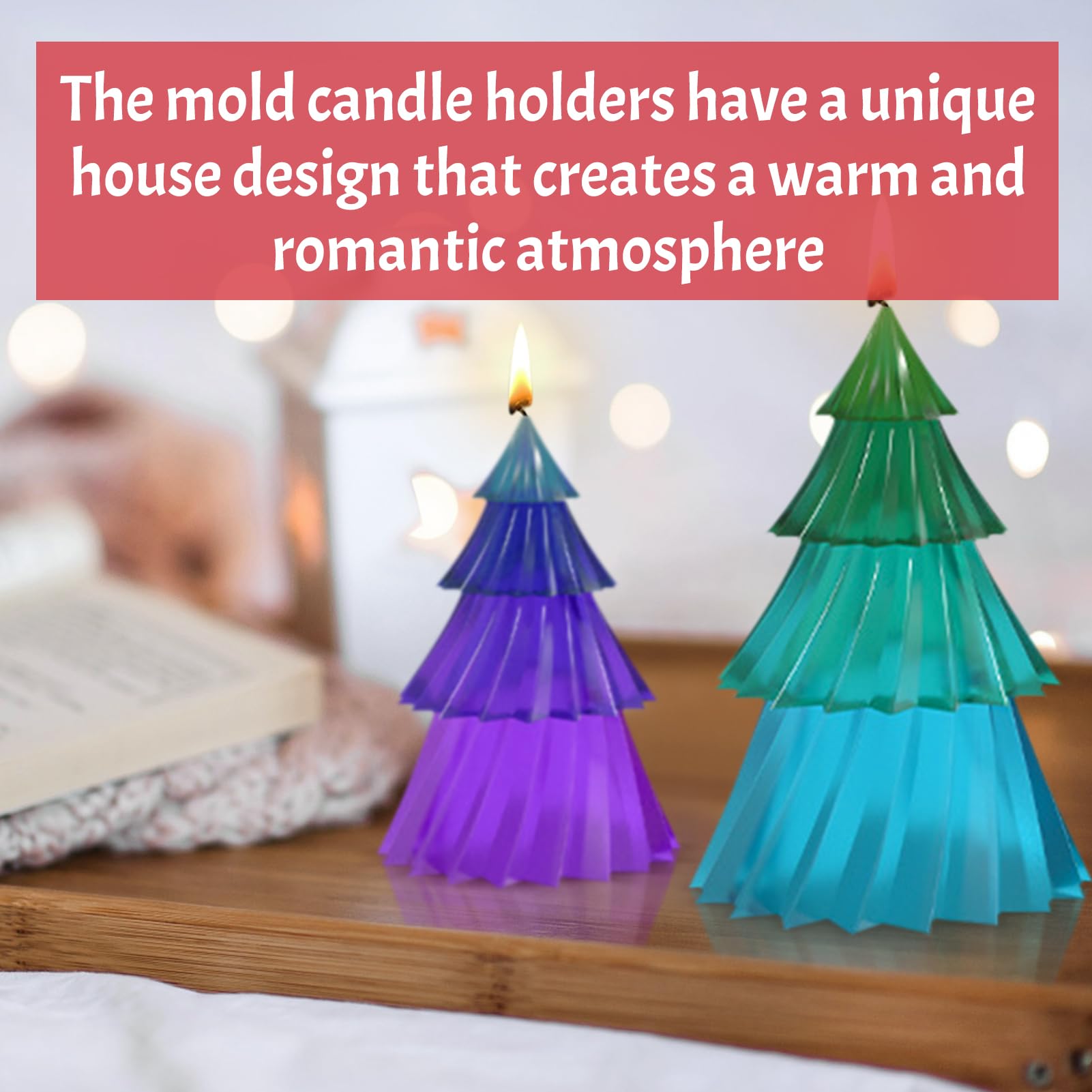 Lot De 3 Moules à Bougies En Forme De Sapin De Noël 3D En Silicone - Pour Bougies Aromatiques, Parfumées Et Savon - Bricolage | Leroy Merlin
