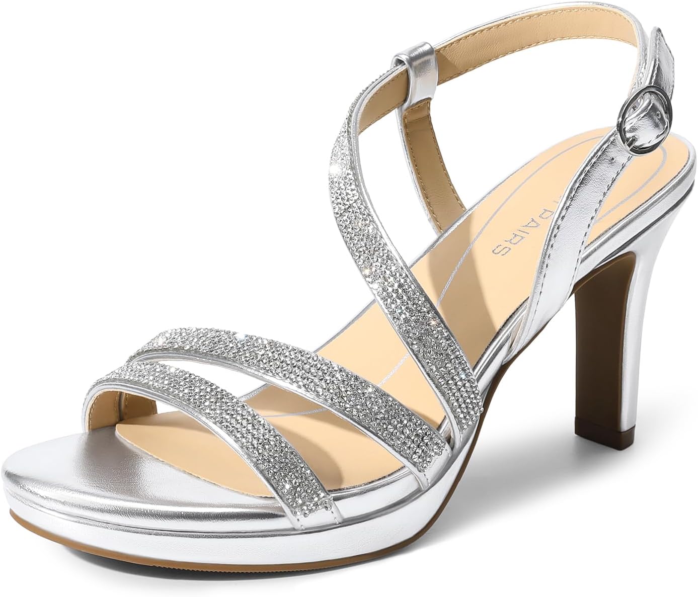 DREAM PAIRS Women’s Platform Strappy Heels High Heeled Sandals Open Toe Comfortable Dressy Shoes with Adjustable Ankle Strap DREAM PAIRS Women’s Platform Strappy Heels High Heeled Sandals Open Toe Comfortable Dressy Shoes with Adjustable Ankle Strap