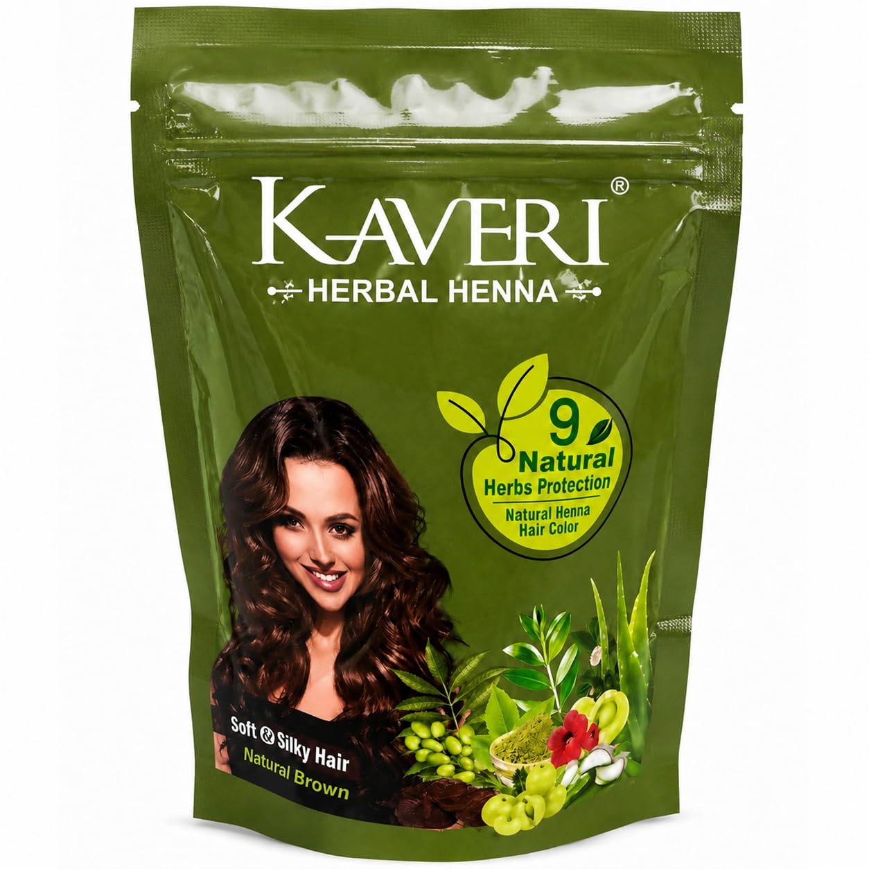 Kaveri Herbal Henna Natural Brown - 9 Herbs Henna Powder For Hair - Natural Mehndi Dye For Hair Colour - Provides Healthy & Shiny Hair - 150 Gram - Pack 1-picture-34