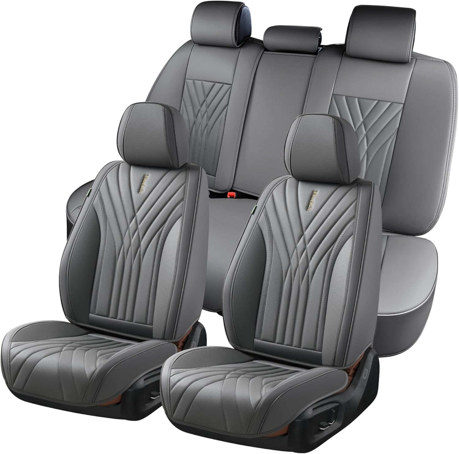 FLORICH Seat Covers Car Seat Covers Full Set Nappa Leather Front and Rear Seat Covers Luxury Car Seat