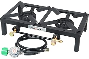 Propane Double Burner Angle Iron Camp Stove