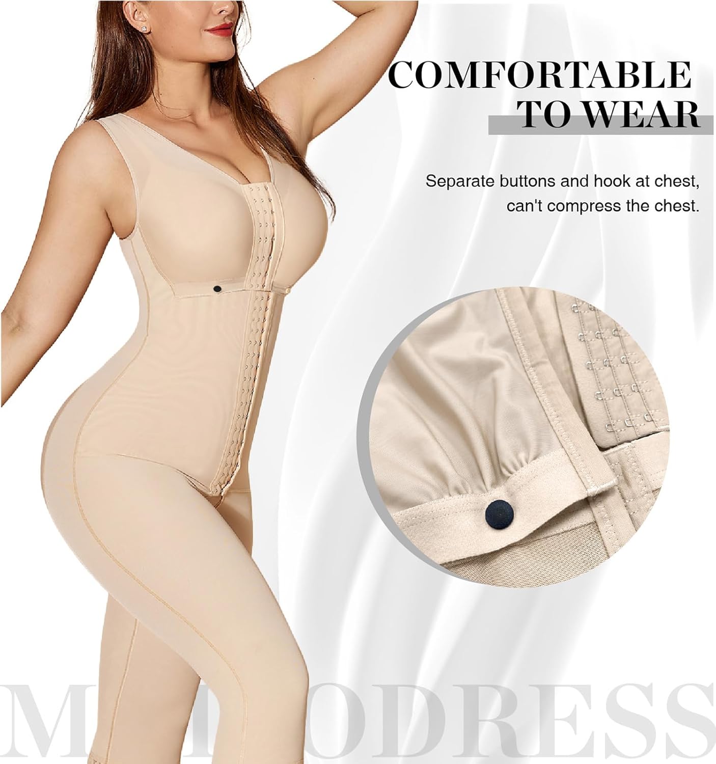 M MYODRESS Fajas Colombianas Moldeadoras Shapewear Tummy Control Body Shaper Post Surgery Compression Garment Shaping Girdles - Image 3