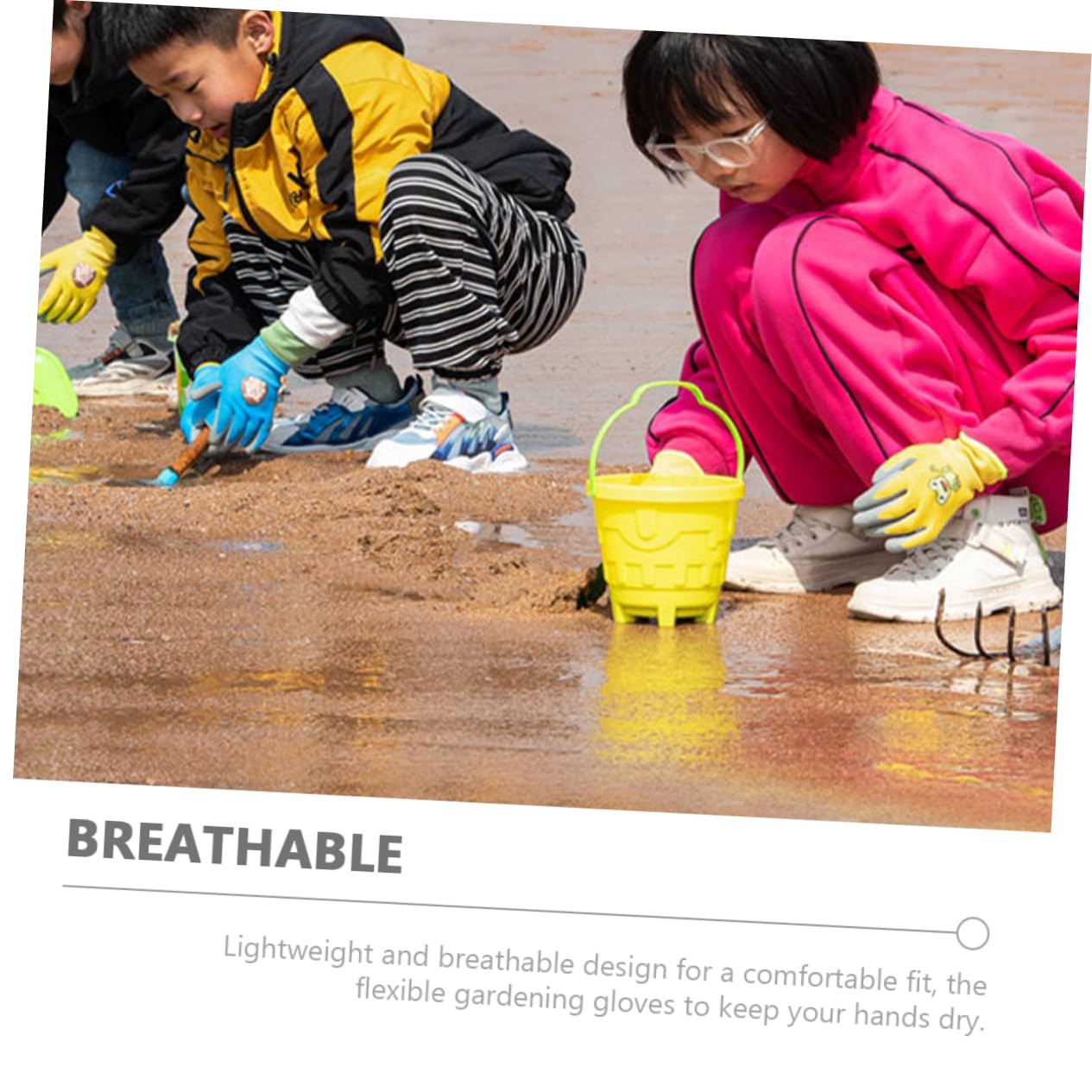 balacoo 3 Pairs Garden for Boys and Girls Planting Gardening Outdoor Activities Cut Resistant Comfortable Lightweight