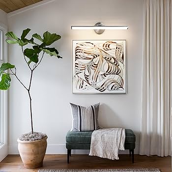 KAISITE Bathroom Light Fixture Over Mirror 22IN Brushed