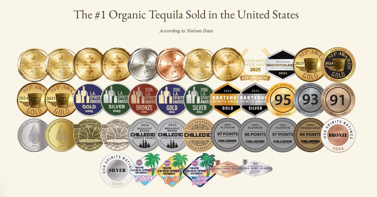 Pantalones Tequila Blanco Orgánico 100% Blue Weber Agave 700ml 40% Vol. Mexico