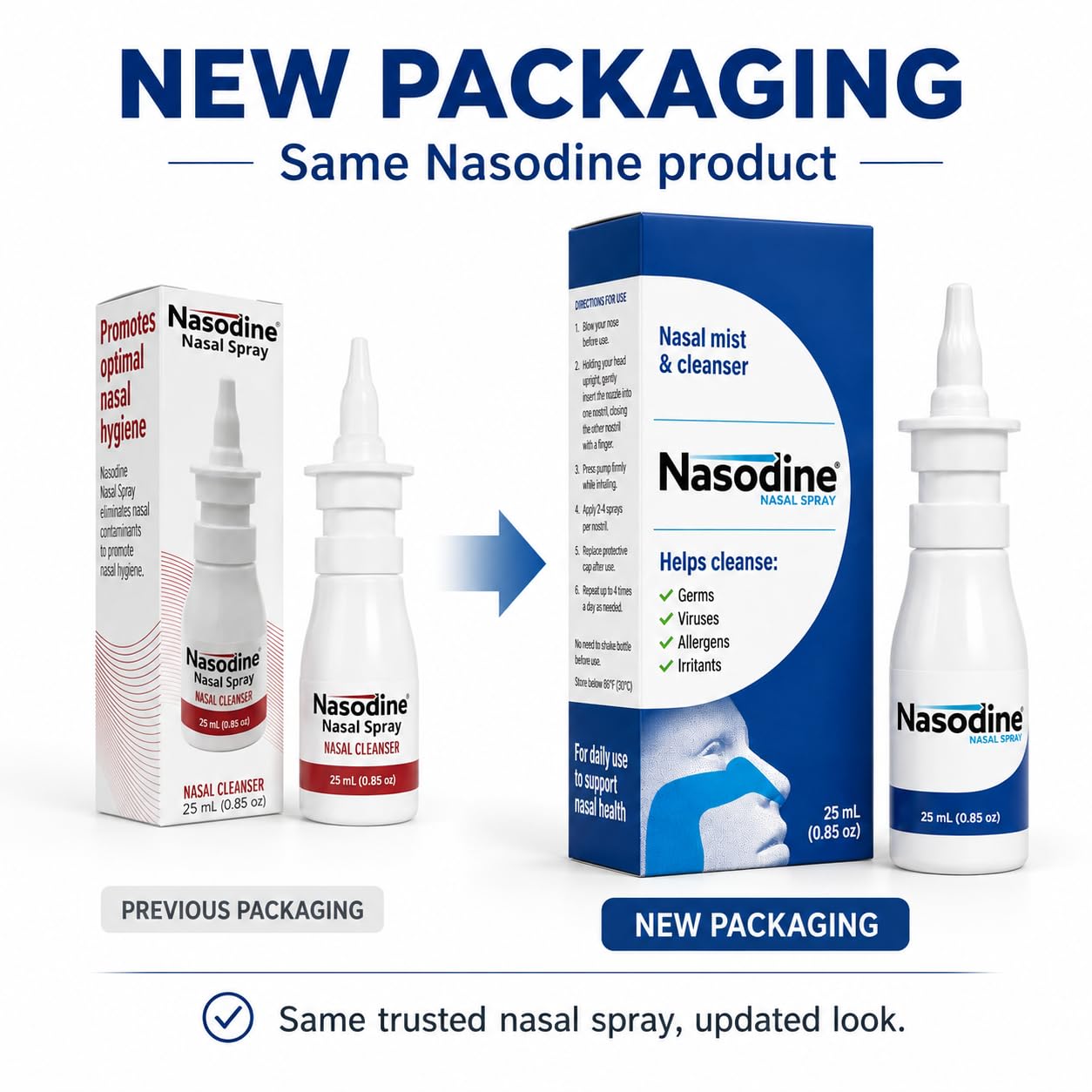 Nasodine® Povidone-Iodine Nasal Spray, Daily Nasal Cleanser Mist for Nose and Sinus, Non-Addictive and Steroid Free, Made in USA, 25 mL (180 Sprays) — Amazon image 2