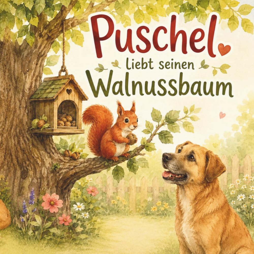 Puschel liebt seinen Walnussbaum: Eine liebevolle Kinderbuchgeschichte über Freundschaft, Mut und Vertrauen