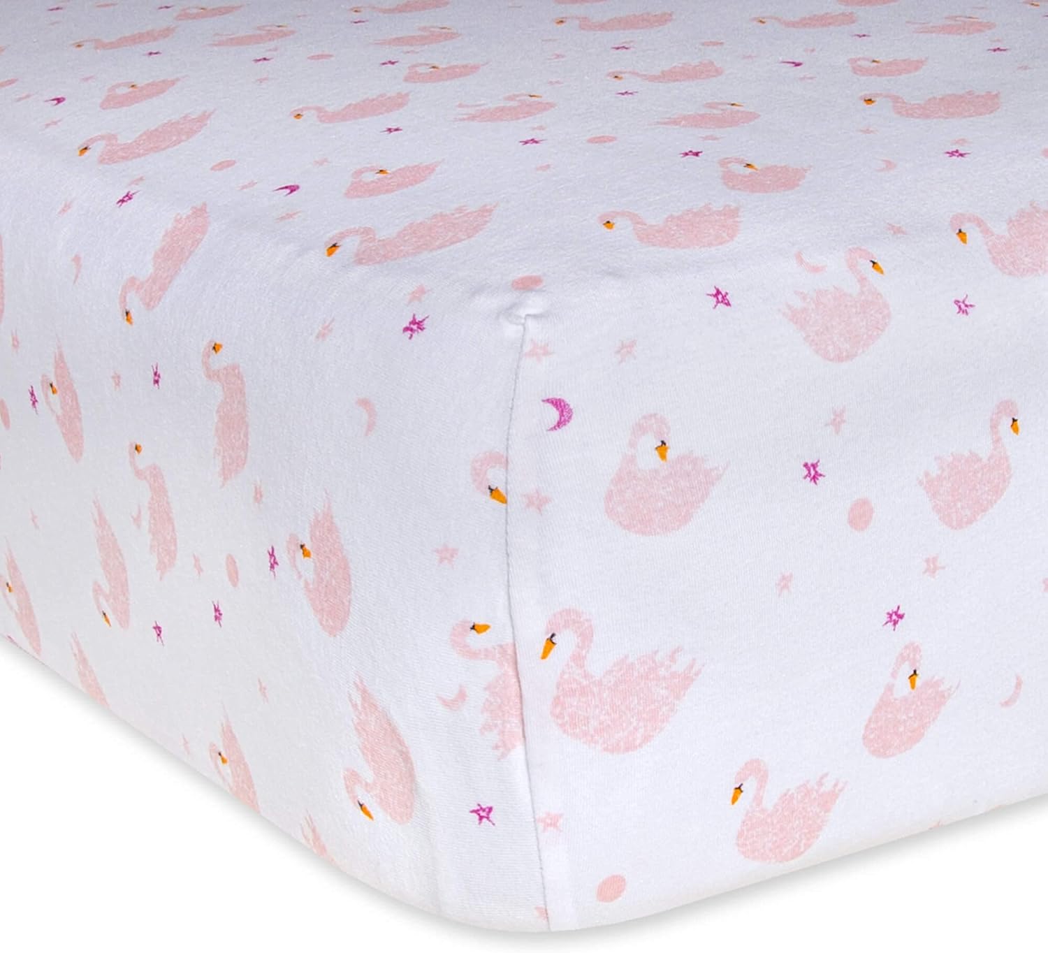 Burts Bees Baby Print Fitted Crib Sheet Organic Cotton