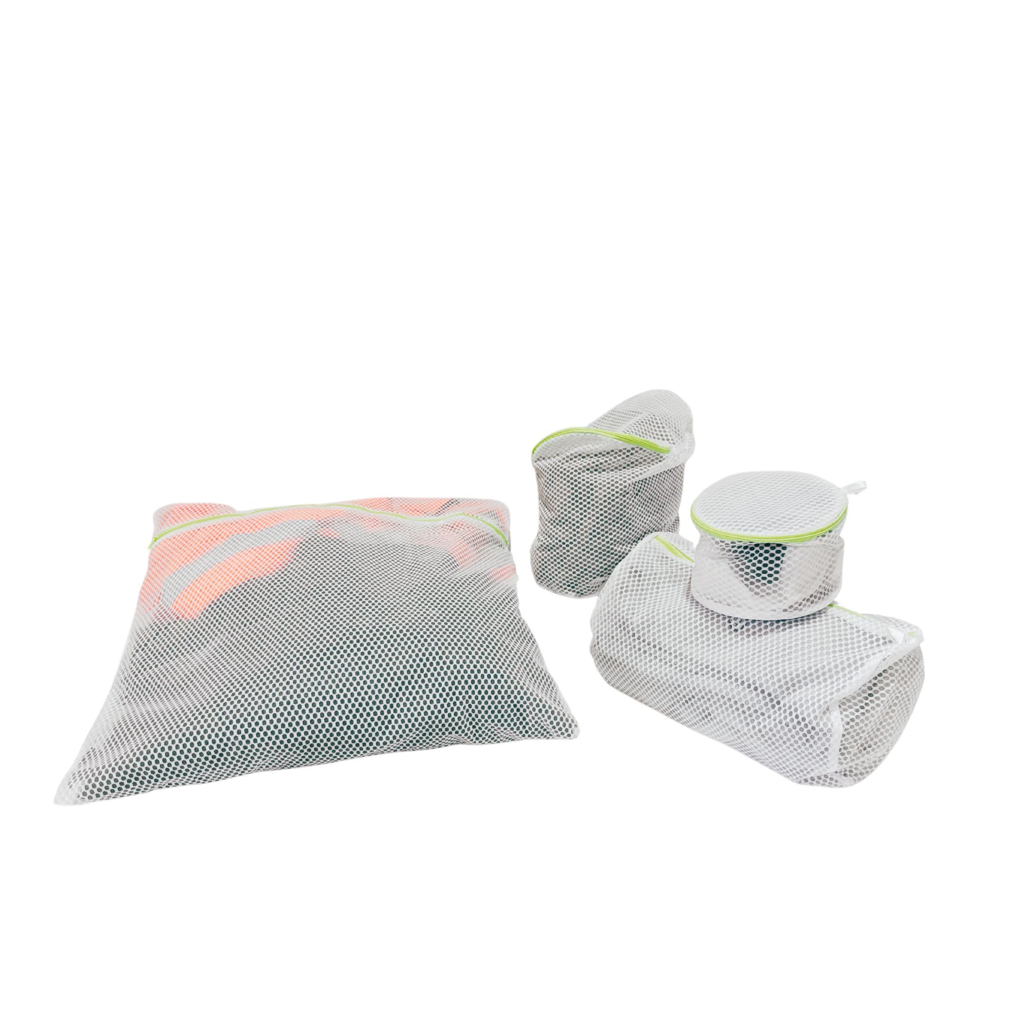 Mesh Laundry Bags Reusable Durable Polyester Washing Machine Bag Pouch Thicken Net Bag For Delicates Blouse Hosiery Underwear Bra Lingerie Baby Clothes (Set of 4 Washing Bags - Image 4