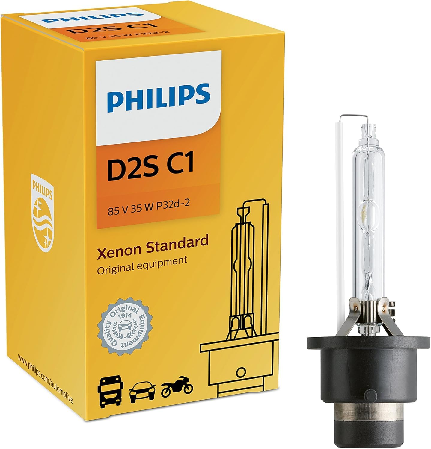 PHILIPS Xenon Brenner D2S 85122C1 85V 35W *NEU*