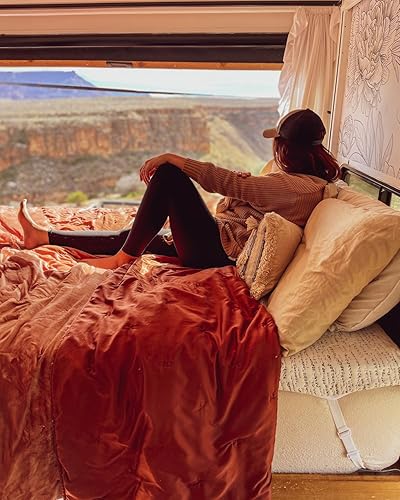 Miniatura 6 de ViscoSoft Cubrecolchón de 7,6 cm de espuma viscoelástica tamaño Short King - Seleccione almohadilla de colchón de RV con ventilación de alta