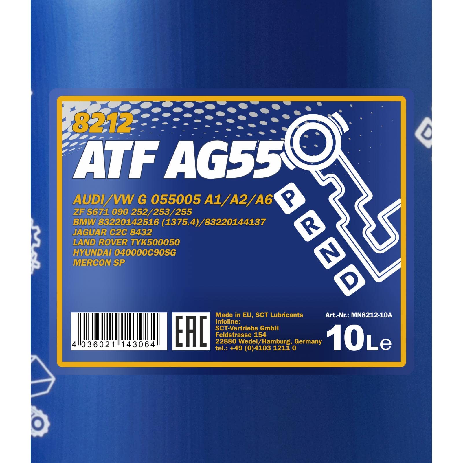 MANNOL MN8212-10 Aceite para transmisión automática Aceite de caja de cambios automática Aceite ATF Aceite para caja automática
