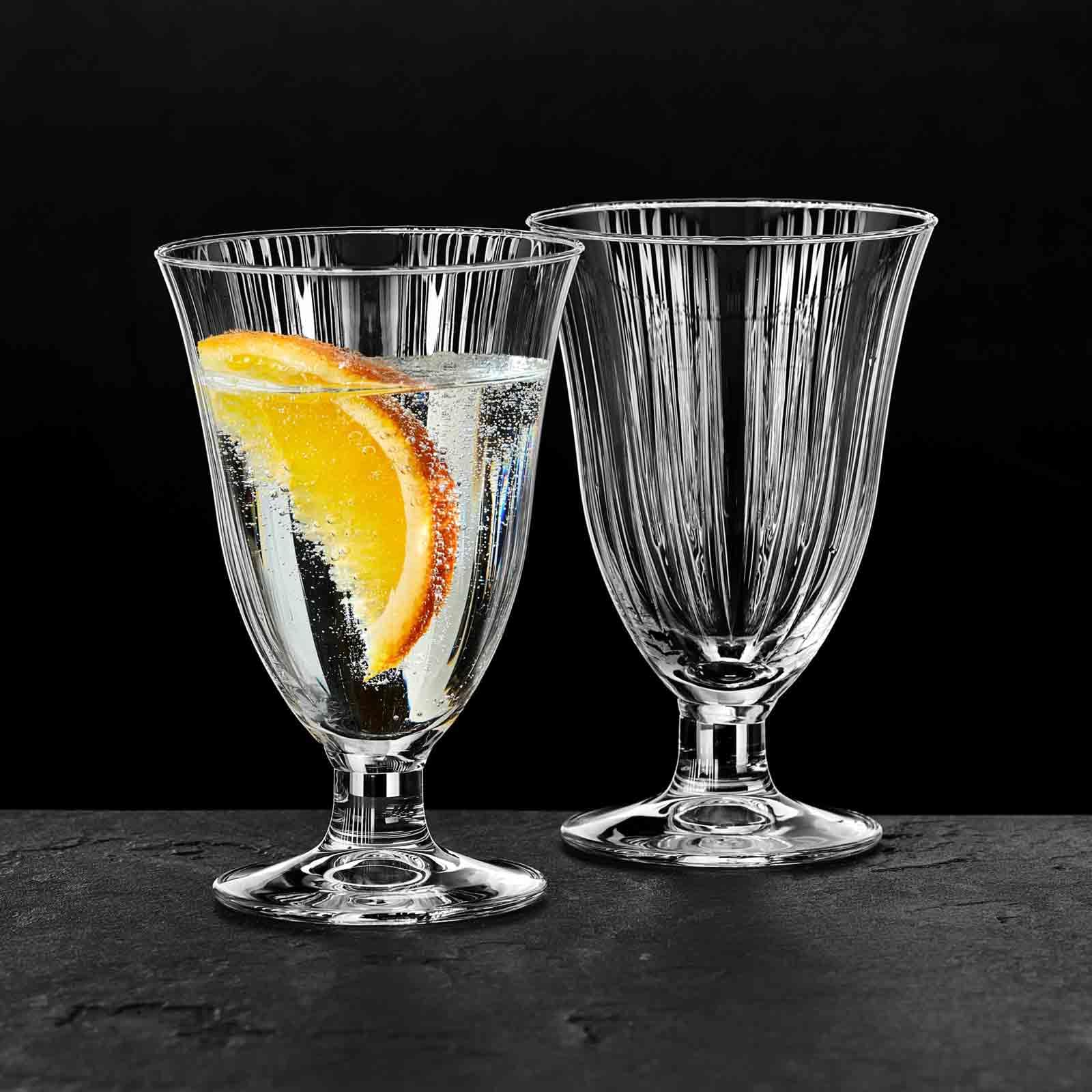 Ritzenhoff & Breker Perpetuo Gläser-Set 12-teilig | Wein-, Sekt- und Wassergläser für 4 Personen | Art-Déco-Look | Glas | Spülmaschinenfest | Klar