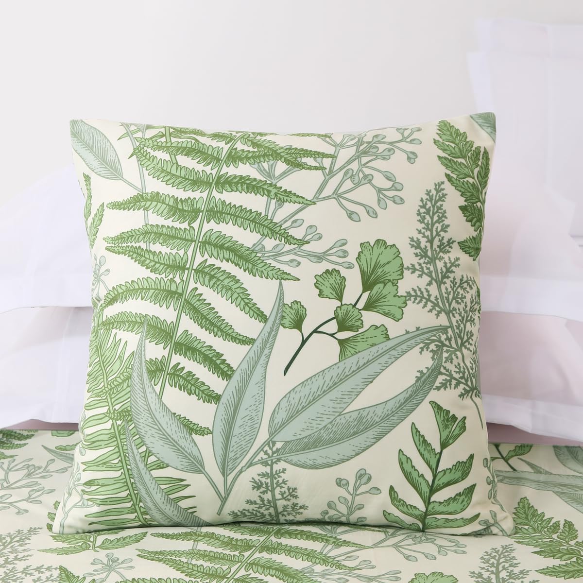 AMBERIS 2 Pillowcases (45×45cm)(Without Insert), Forest Pattern 2 Pillowcases (Without Insert) Country Style Decoration
