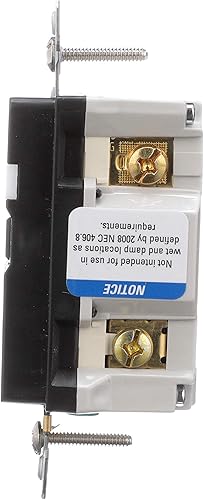 Miniatura 3 de Eaton TRSGFNL15BK GFCI - Receptáculo dúplex resistente a manipulaciones 15A -125V con luz nocturna y placa de pared de tamaño estándar, color negro