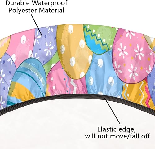 Vista 49 de cfpolar Mantel redondo ajustable de verano, hojas de palma tropical, borde elástico, mantel redondo lavable para uso en interiores y exteriores, se
