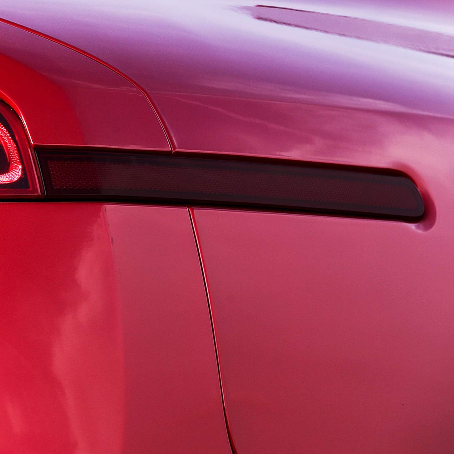 Sidemarkers Reflectors Lamp Precut Tint Kit Compatible with and Fits Kia Stinger GT (ONLY) 2018-2021, Dark