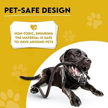 Chew Proof Cord Cover for Pets (10ft, 1/2 inch Split) - Durable PET Cable Protector for Dogs, Cats, and Other Pets - Cord Protectors from Pets, Keep Cats from Chewing Cords - Puppy Proof Cord Cover