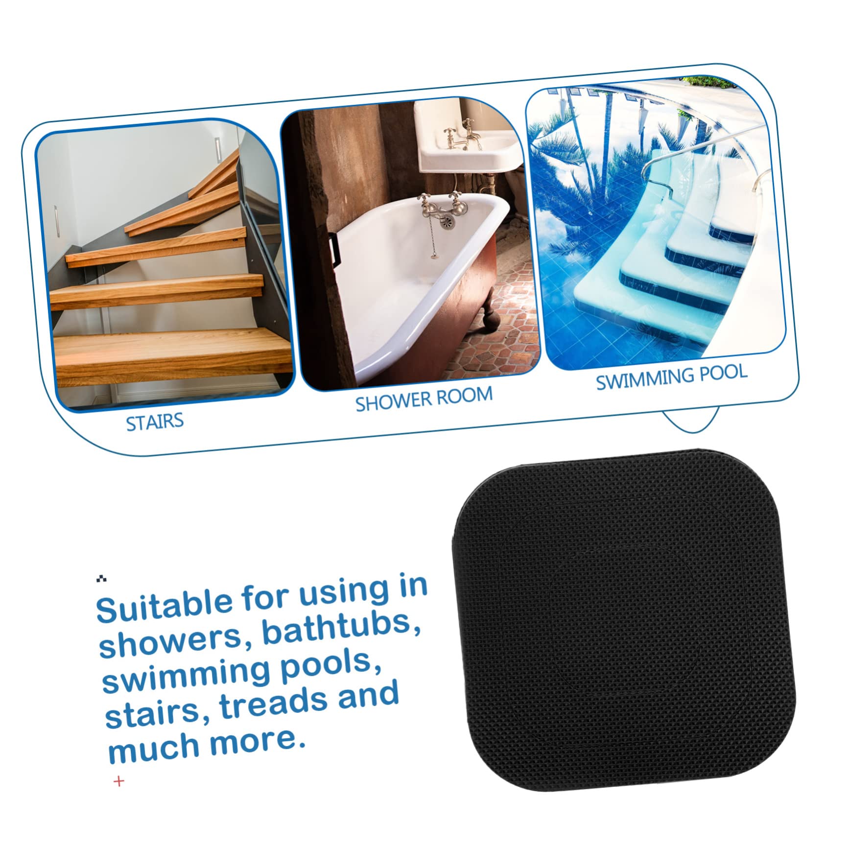 Amosfun 80 Hojas Pegatinas Antideslizantes calcomanías Coloridas para bañeras Cinta Antideslizante para bañera Antideslizante bañera Antideslizantes bañera Cinta de embalar Cinta Adhesiva