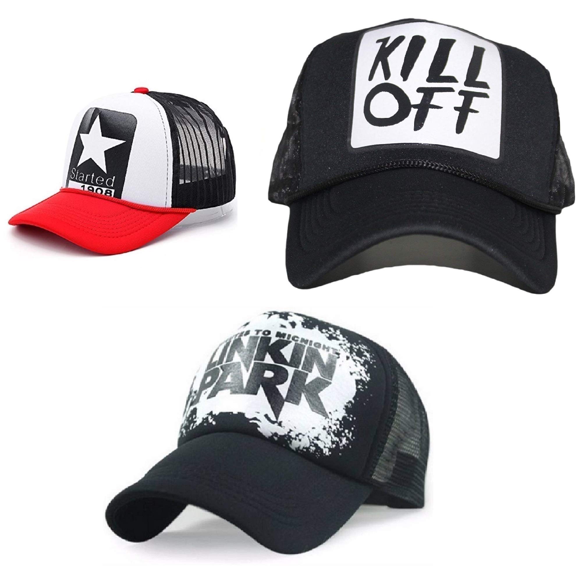 michelangelo Unisex Caps Combo Pack of Three (as Show in Picture) K-4102 Multicolour-picture-13