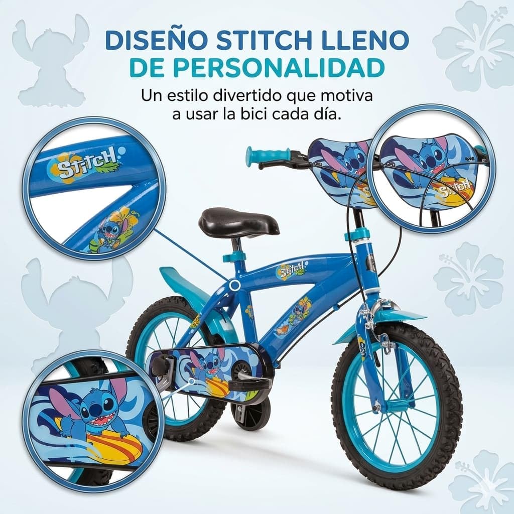 Bicicleta Infantil Toimsa Stitch Azul