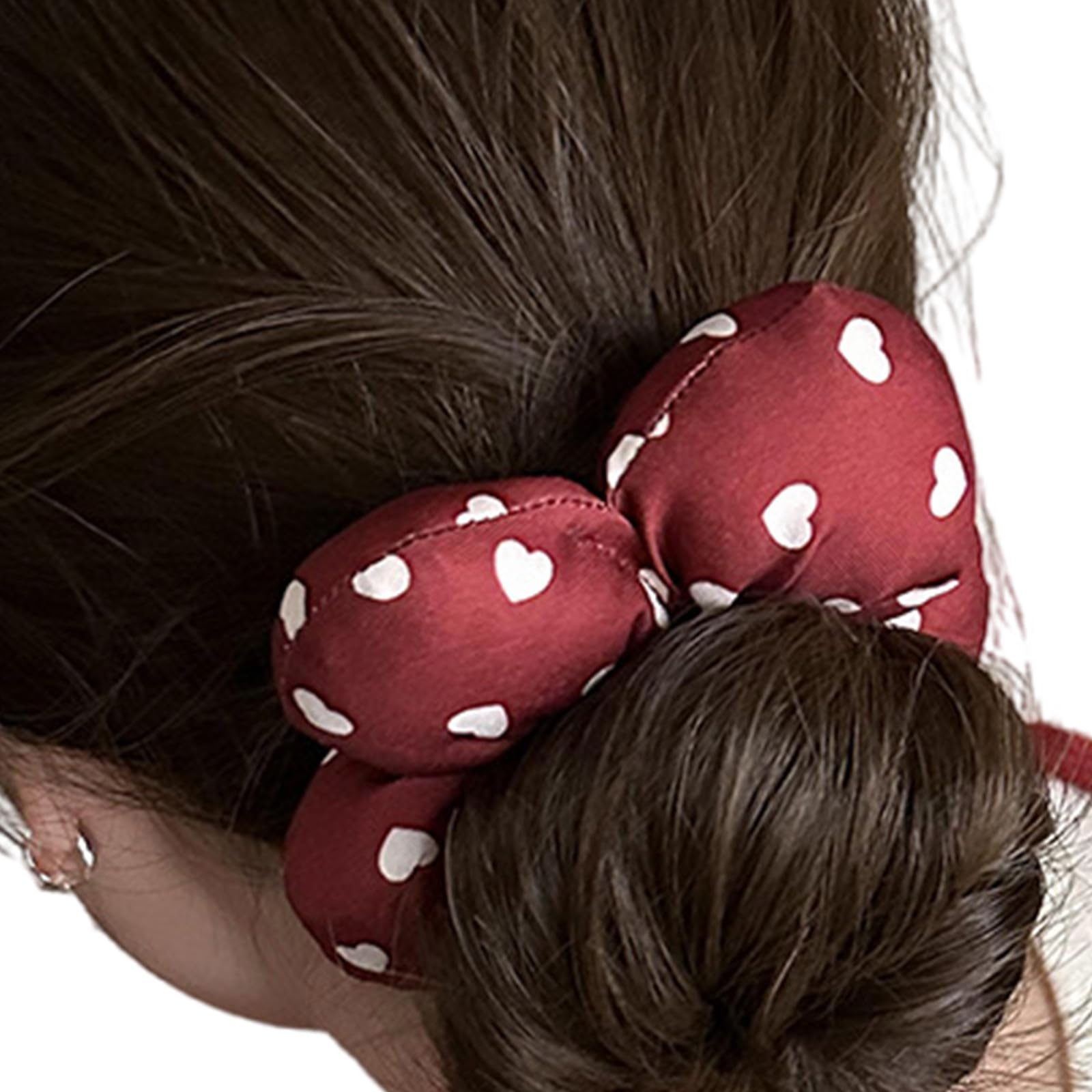 Fentency Flower Hair Scrunchies Thick Oversized Hair Scrunchy Elegant Hair Rope Scrunchy Women Ponytail Holder