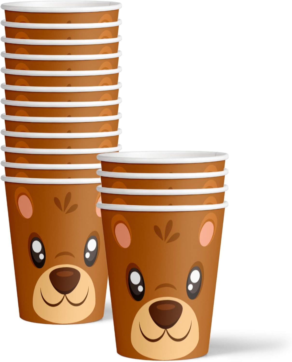 Bear Birthday Party Supplies Set Plates Napkins Cups Tableware Kit for 16 - Image 3