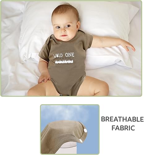 Miniatura 2 de DOKMA Paquete de 4 mamelucos azules para bebés, set de regalo para bebé, recién nacidos y bebés, 0-12 meses