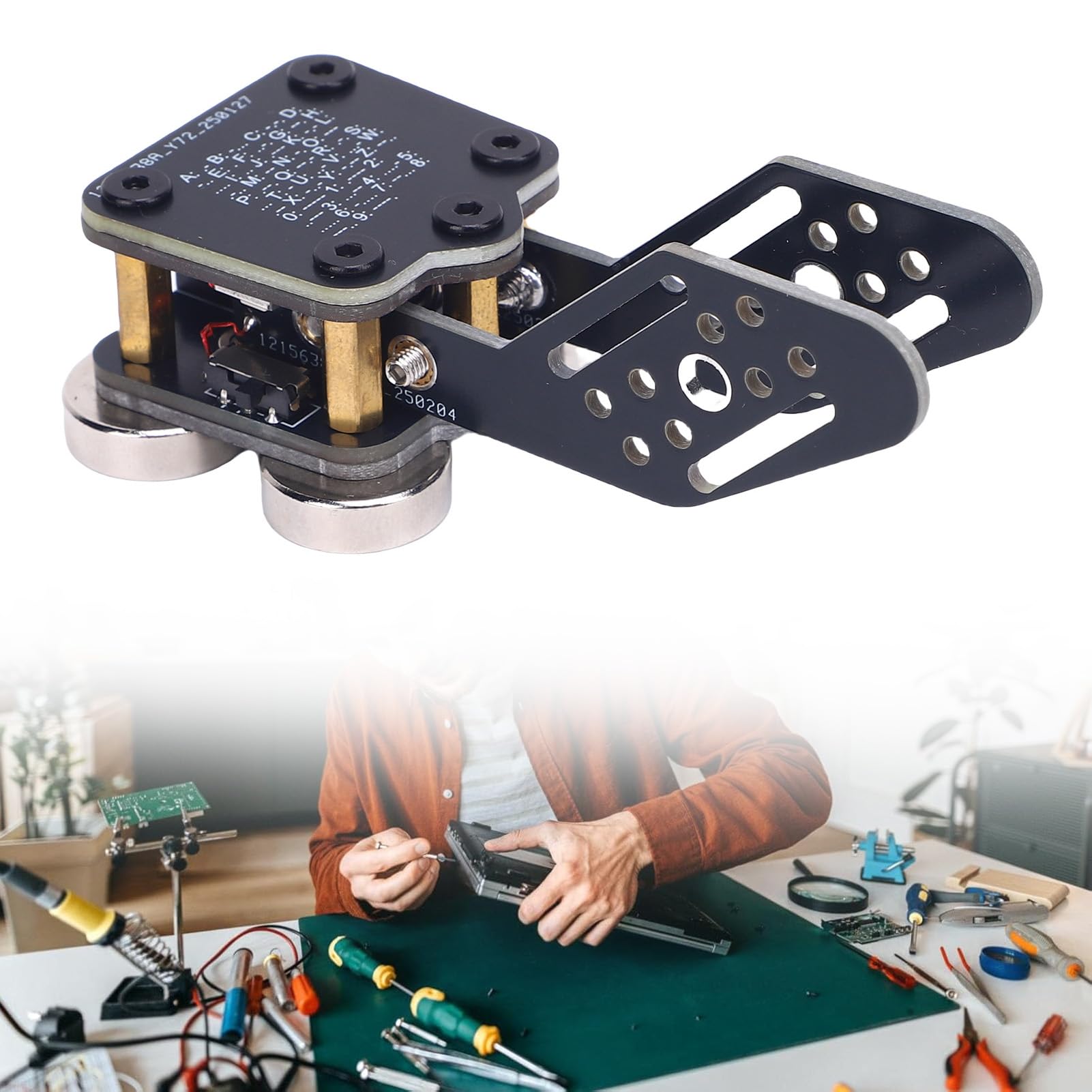 Morse Code Keyer Double Paddle CW Automatische PCB 4 ND Magnettrainer USB -Schnittstelle Morse Key für HAM -Funkbetrieb