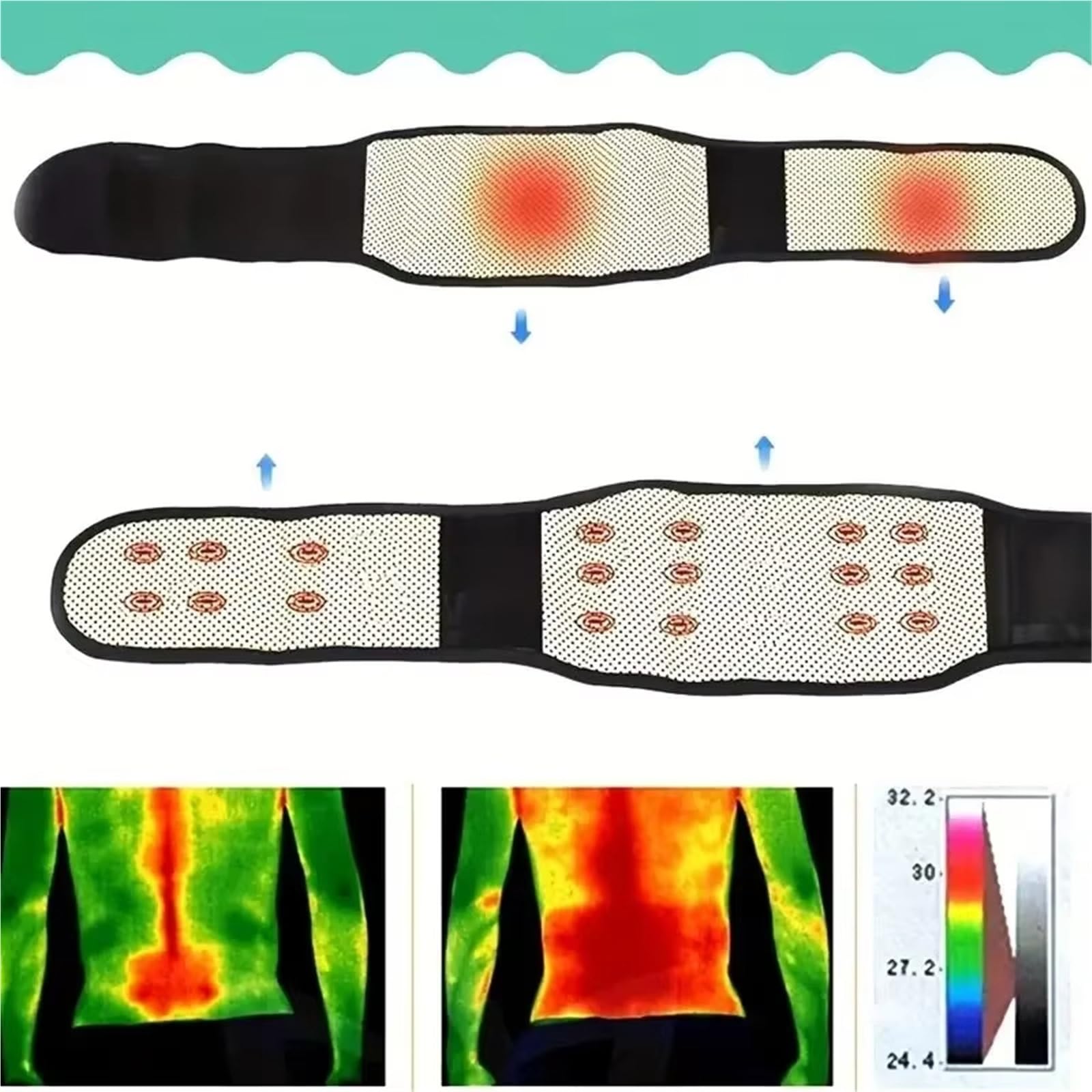 Faja para la Espalda lumbar Cinturón de soporte for espalda y cintura