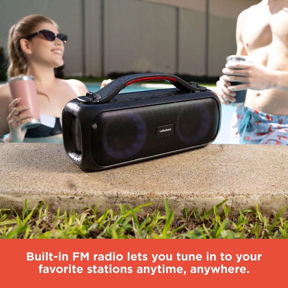 RadioShack speaker with RGB lights on