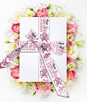 Vista 4 de ALIBBON Cinta de tela de arpillera de 2.5 pulgadas x 10 yardas para la concienciación del cáncer de mama, cinta rosa para combatir el cáncer, cintas