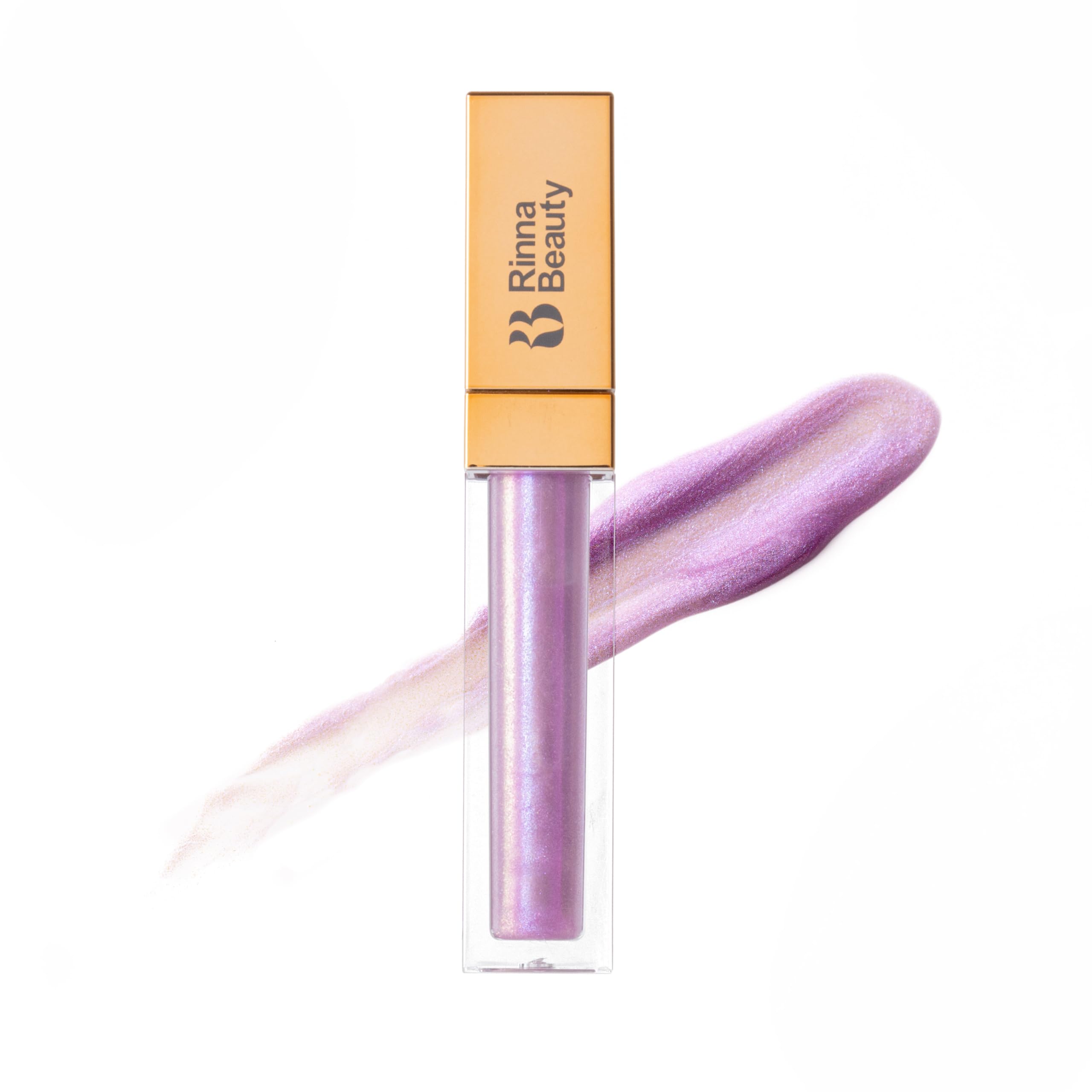 RB RINNA BEAUTY Lisa - Larger Than Life Lip Plumping Gloss - Purple Pucker - Helps Boost Collagen, Elastin Production, and Increases Lip Volume, Cruelty-Free, Vegan - 1 each