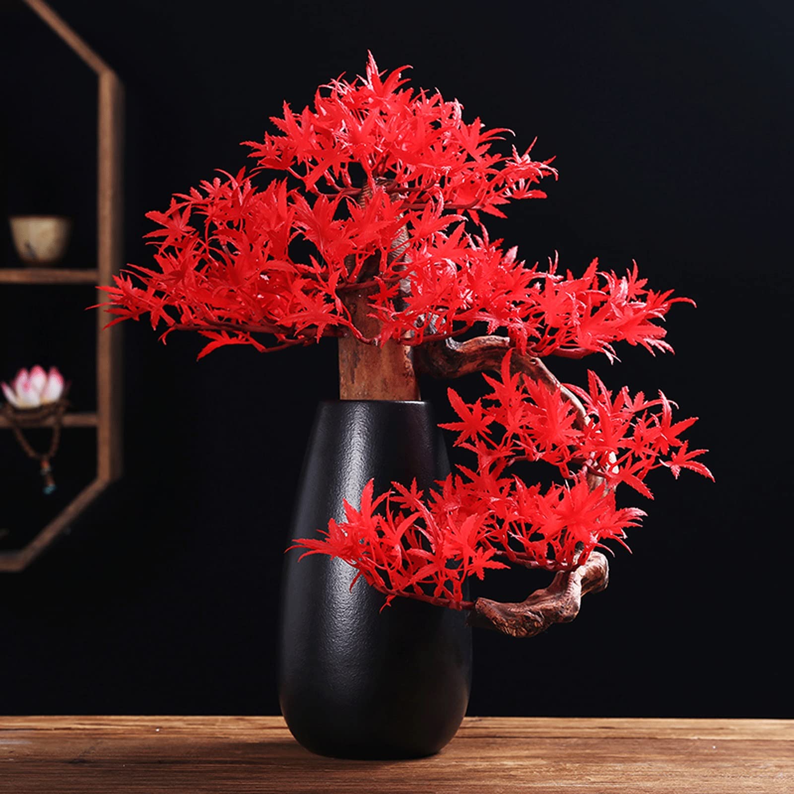Piante Artificiali per Una Vita Migliore,Bonsai Artificiali,Piante Artificiali in Vaso,Piante Artificiali da Interno,Display da Scrivania