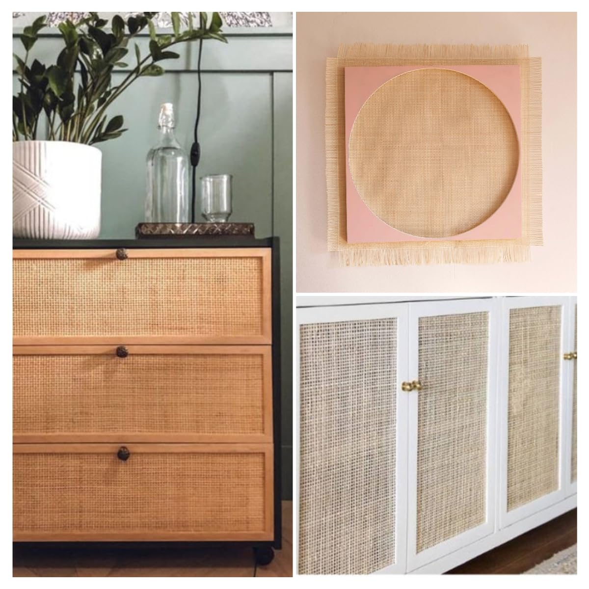 Natürliches Rattan Wiener Geflecht Meterware – 40 Cm X 700 Cm, Für Möbel-Upcycling, DIY, Lampenschirme & Mehr