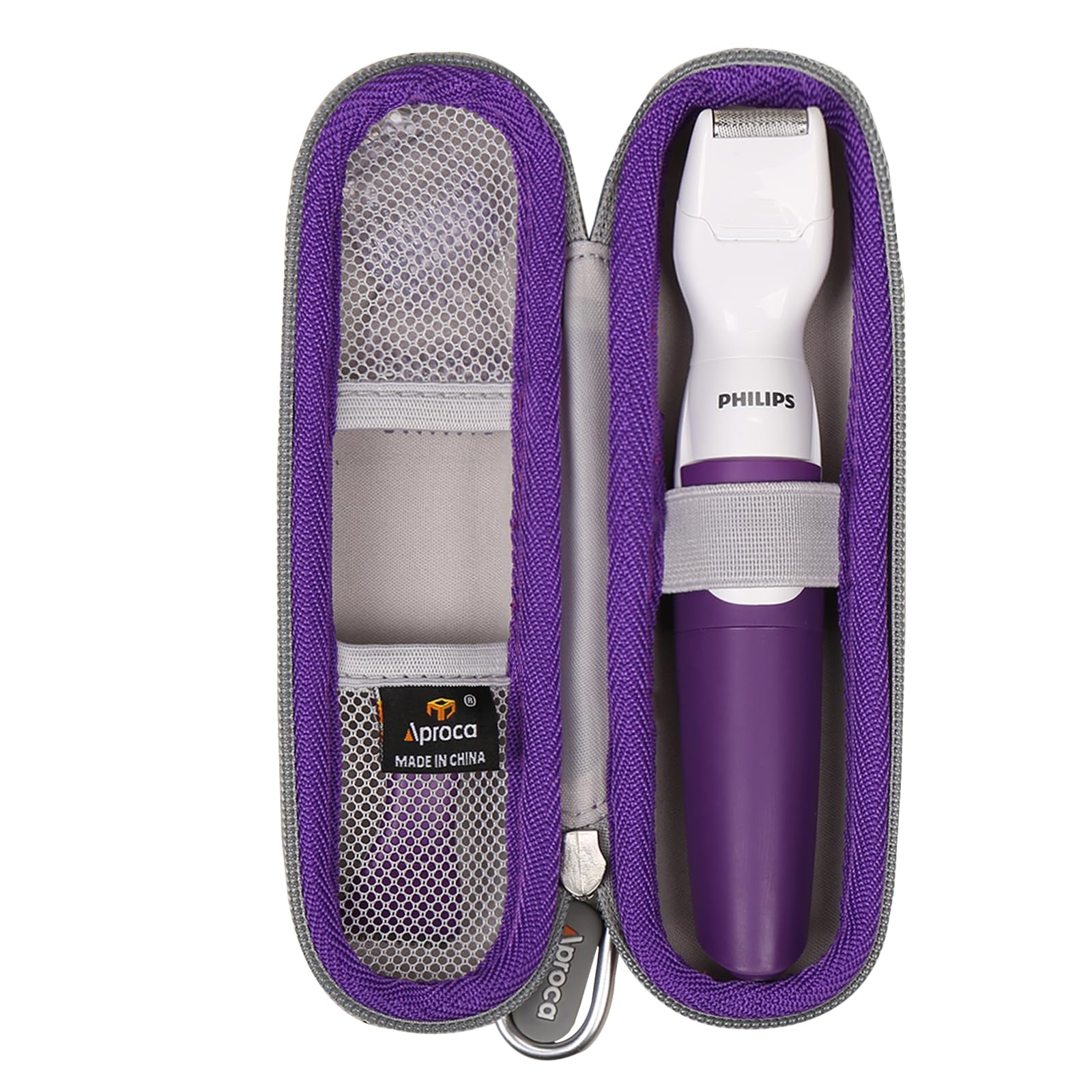 Aproca Hard Storage Travel Case for Reazeal Rechargeable Eyebrow Hair Remover Painless-Precision Eyebrow Trimmer Eyebrow Razor Tool