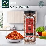 Soeos Flakes de Chili haut de gamme Sichuan 7 oz (198g) Toutes naturelles, non-OGM, moyennes épices chaudes pour la cuisine.