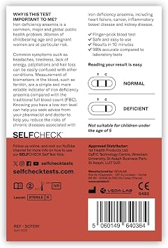 SELFCHECK Iron Level Test