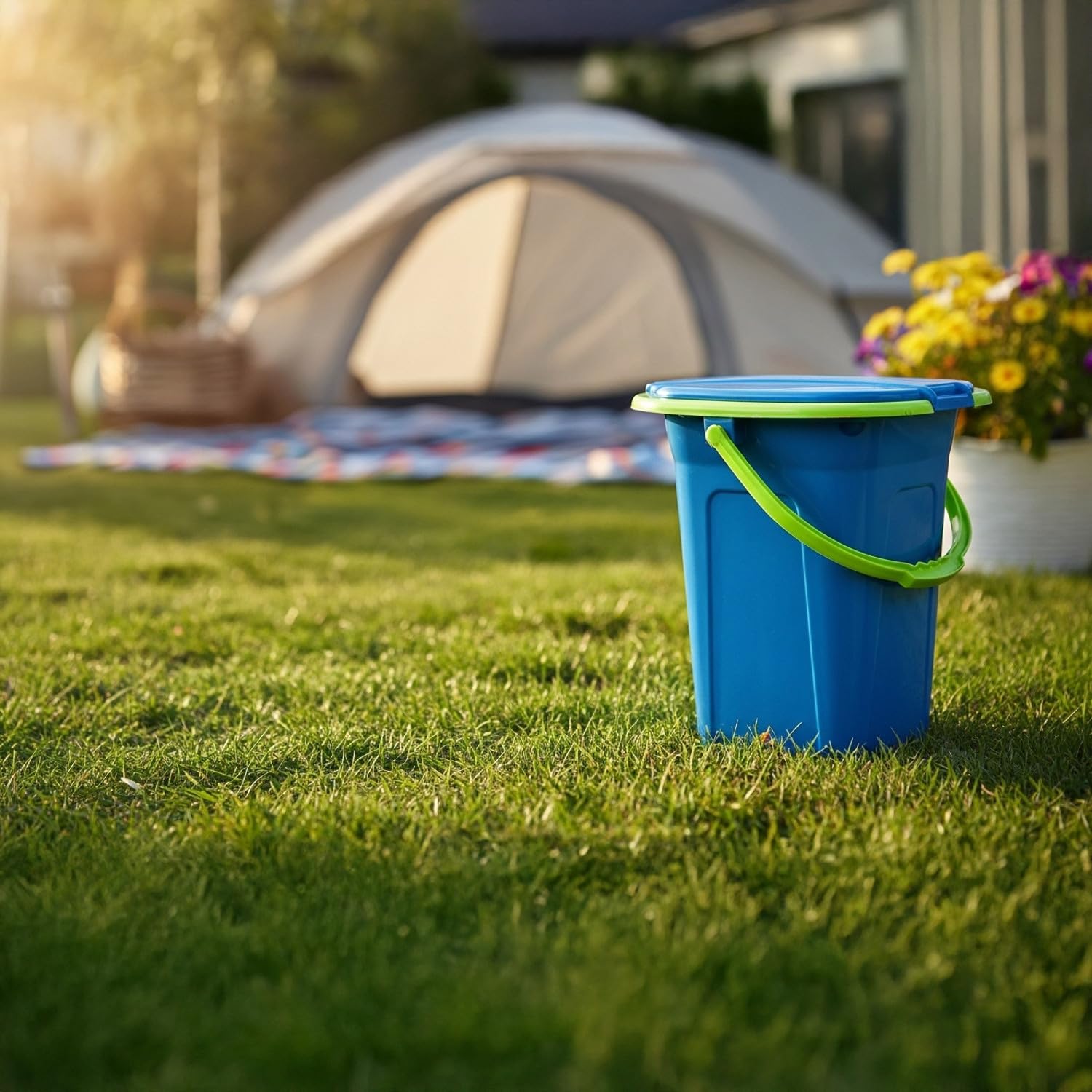 Green Blue GB320 przenośna toaleta kempingowa, 19 l, przenośna toaleta podróżna