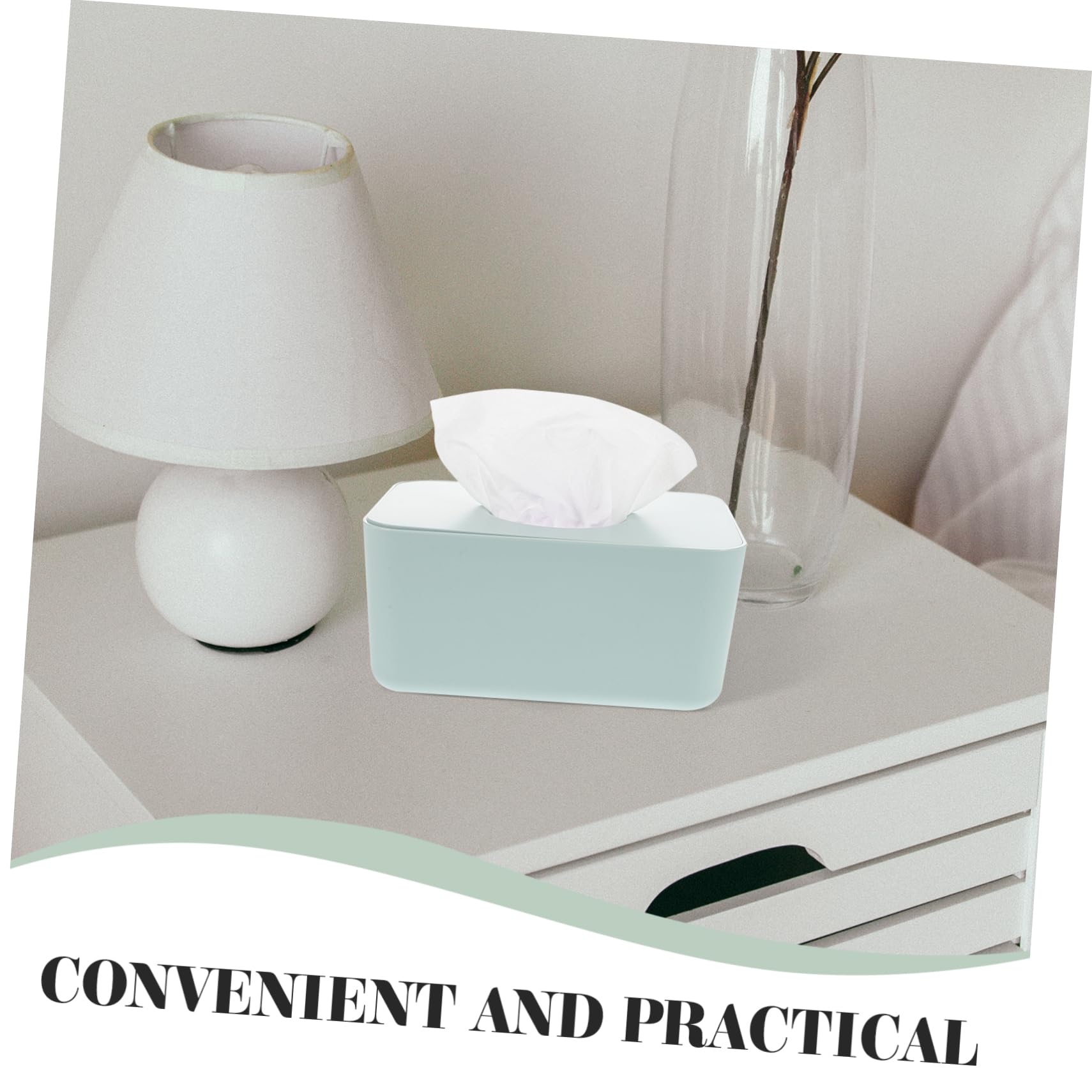 SOLUSTRE Car Home Wipes Dispenser Box Reusable Wet Tissue Case Seal Lid Wipe Holder Dispenser