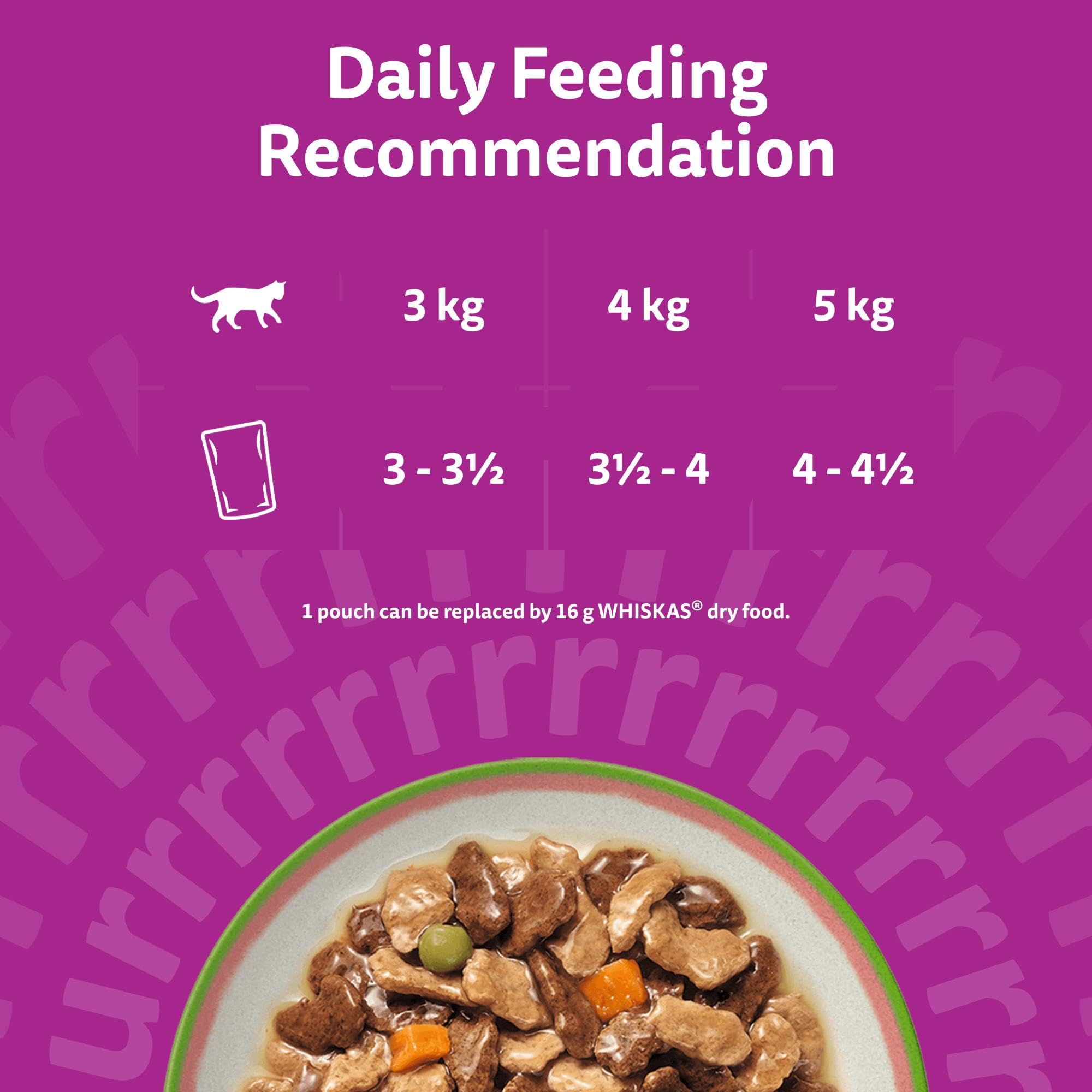 WHISKAS TASTY MIX Adult Wet Cat Food in Gravy 12x85g Chefs Choice (Pack of 4) - 4
