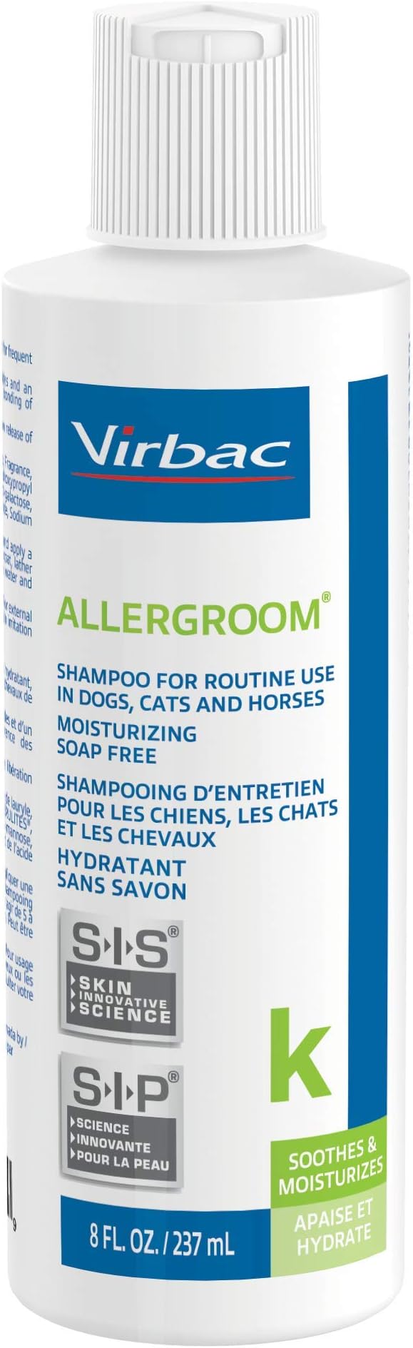 Virbac Allergroom Pet Shampoo For Dogs, Cats & Horses (8 oz