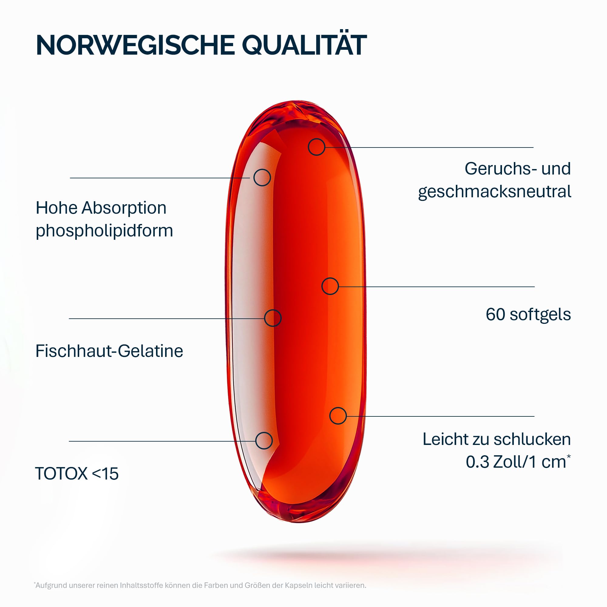 NFO Omega 3 Krill Oil – 60 Kapseln | Premium Krillöl mit Astaxanthin | Phospholipid Form mit EPA DHA | Sehr Gute Aufnahme | Norwegen Antarktis