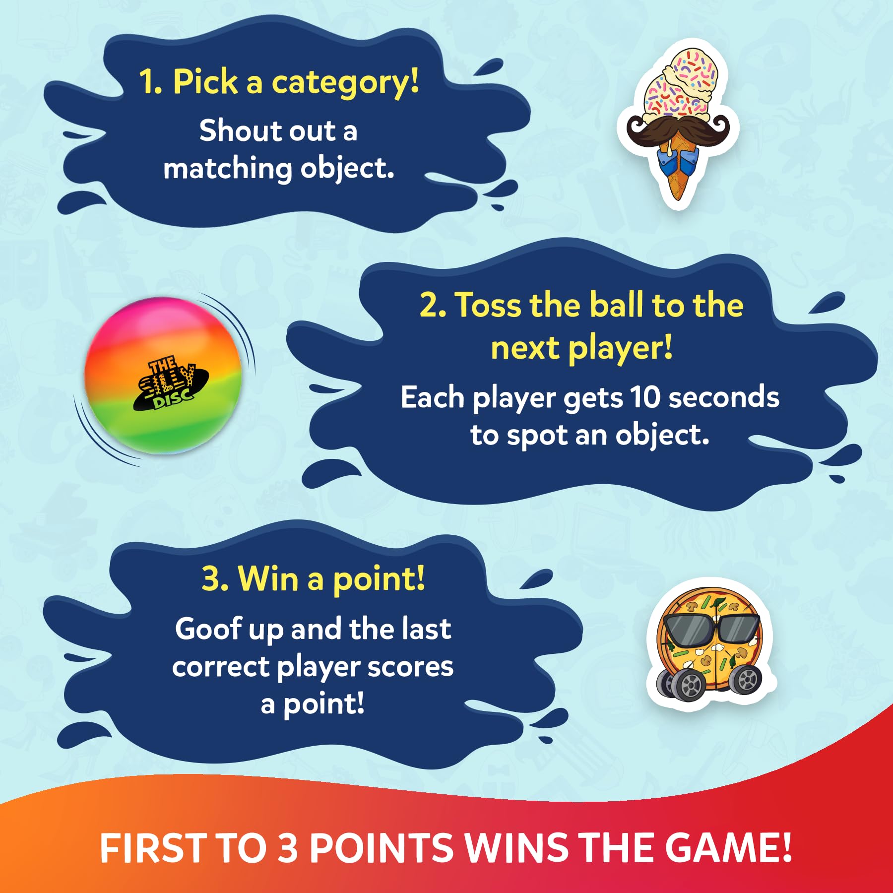 Skillmatics The Silly Disc – Pool Party Game for Kids, Teens & Adults, Funny Spot & Shout Game, Swimming Pool Toy, Outdoor Family Activity, Summer Game, Hilarious Gift for Ages 8, 9, 10 & Up