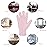 Patelai 2 Pairs Microfiber Gloves for plants Dusting Cleaning Glove Mittens House Cars Blinds Dusting(Pink, Rose Red, Large)
